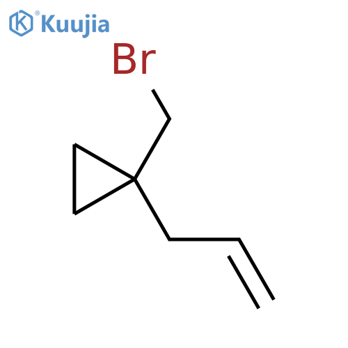 1-(Bromomethyl)-1-(prop-2-en-1-yl)cyclopropane structure