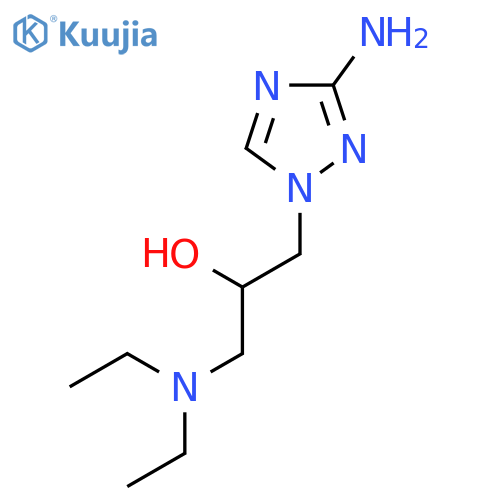1-(3-amino-1H-1,2,4-triazol-1-yl)-3-(diethylamino)propan-2-ol structure