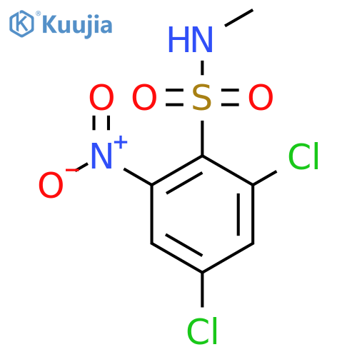 2,4-dichloro-N-methyl-6-nitrobenzene-1-sulfonamide structure