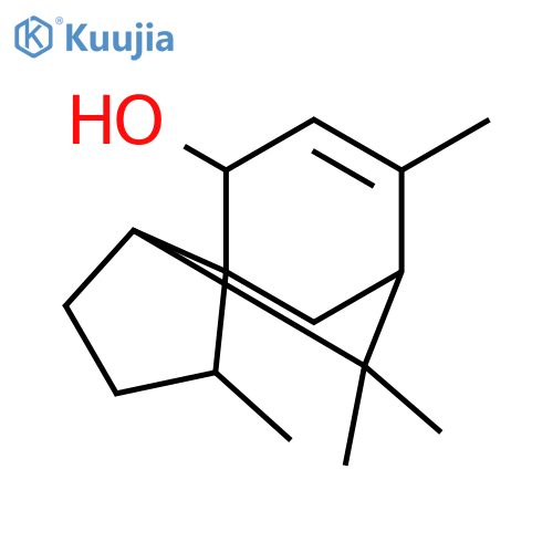 1H-3a,7-Methanoazulen-4-ol,2,3,4,7,8,8a-hexahydro-3,6,8,8-tetramethyl-, (3R,3aR,4R,7S,8aS)- structure