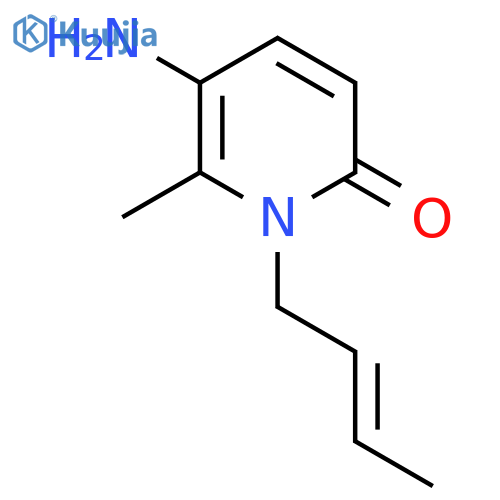 5-Amino-1-(but-2-en-1-yl)-6-methyl-1,2-dihydropyridin-2-one structure