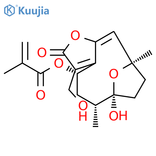 8α-(2-Methylacryloyloxy)hirsutinolide structure