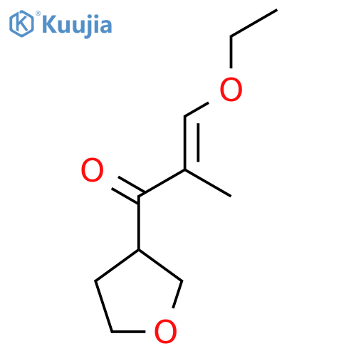 3-ethoxy-2-methyl-1-(oxolan-3-yl)prop-2-en-1-one structure