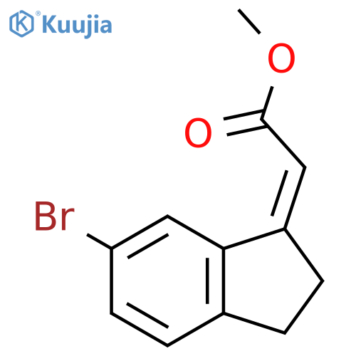 Methyl 2-[(1z)-6-bromo-2,3-dihydro-1h-inden-1-ylidene]acetate structure
