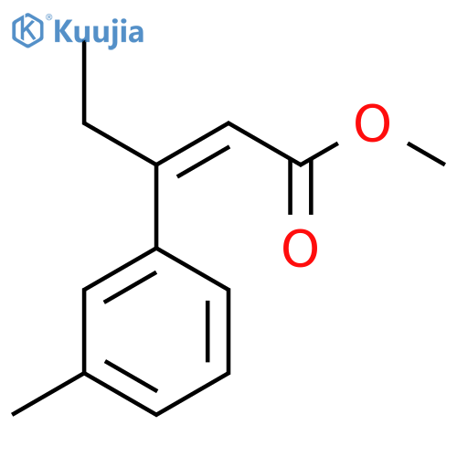 methyl (2Z)-3-(3-methylphenyl)pent-2-enoate structure