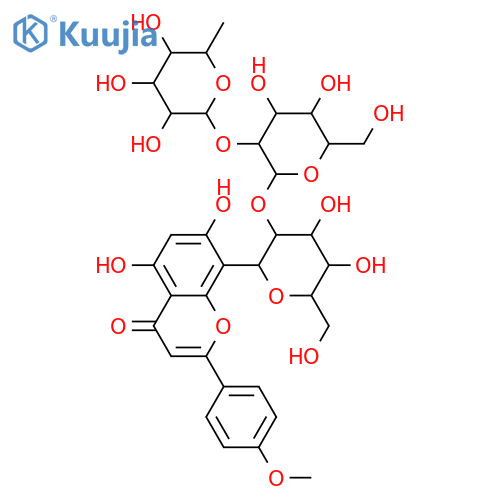 2'''-O-Rhamnosyl-2''-O-glucosylcytisoside structure