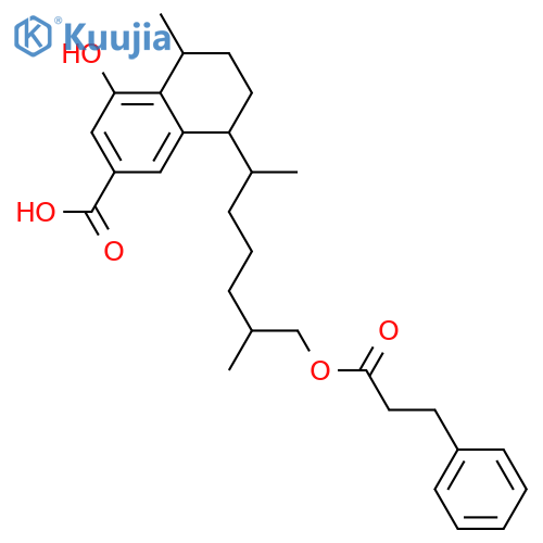 8,16-Dihydroxy-14-serrulaten-19-oic acid; (14E)-form, 14,15R-Dihydro, 16-O-(3-phenylpropanoyl) structure