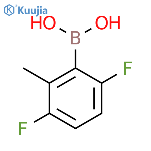 2,5-Difluoro-6-methylphenylboronic acid structure