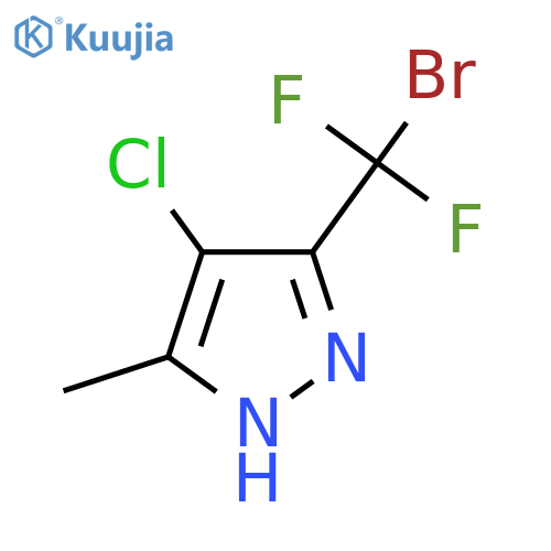3-(Bromodifluoromethyl)-4-chloro-5-methyl-1H-pyrazole structure
