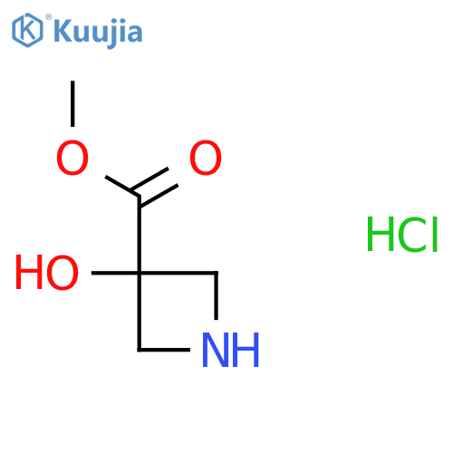 Methyl 3-hydroxyazetidine-3-carboxylate hydrochloride structure