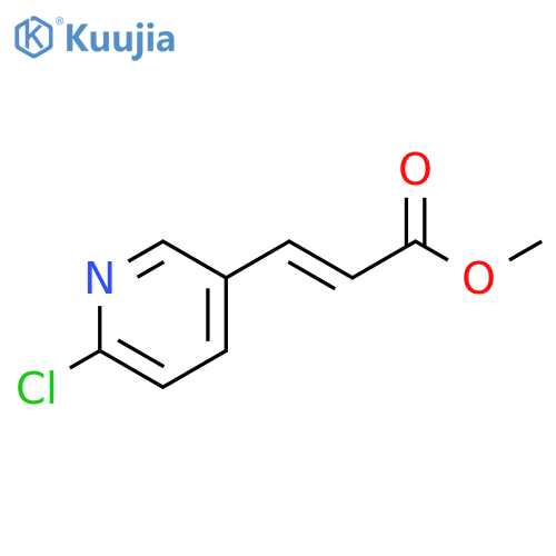 methyl (2E)-3-(6-chloropyridin-3-yl)prop-2-enoate structure