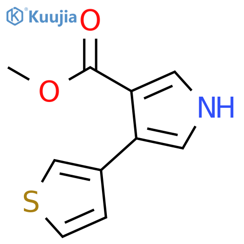 1H-Pyrrole-3-carboxylic acid, 4-(3-thienyl)-, methyl ester structure