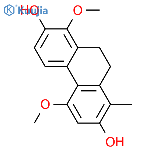 8-Methyl-1,2,5,7-phenanthrenetetrol; 9,10-Dihydro, 1,5-di-Me ether structure