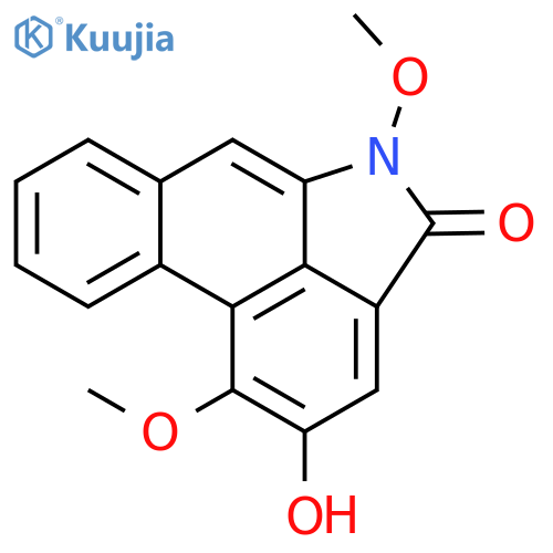 Dibenz[cd,f]indol-4(5H)-one,2-hydroxy-1,5-dimethoxy-, (-)- (9CI) structure