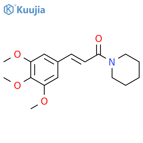 2-Propen-1-one, 1-(1-piperidinyl)-3-(3,4,5-trimethoxyphenyl)-, (2E)- structure