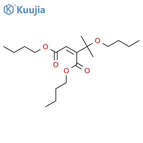 2-Butenedioic acid, 2-(1-butoxy-1-methylethyl)-, dibutyl ester, (Z)- structure