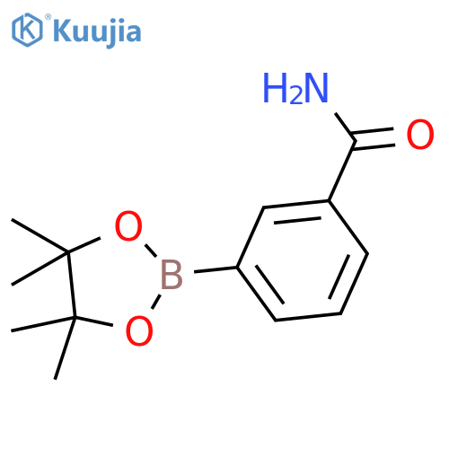 3-Aminocarbonylphenylboronic acid, pinacol ester structure