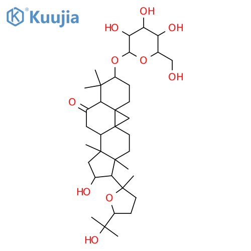 9,19-Cyclolanostan-6-one, 20,24-epoxy-3-(β-D-glucopyranosyloxy)-16,25-dihydroxy-, (3β,16β,20R,24S)- structure