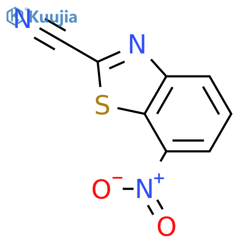 2-Benzothiazolecarbonitrile,7-nitro- structure
