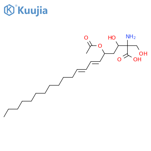 2-Amino-3,5-dihydroxy-2-(hydroxymethyl)-6,8-eicosadienoic acid; (+)-(E,E)-form, 5-Ac structure