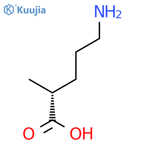 Pentanoic acid, 5-amino-2-methyl-, (R)- structure