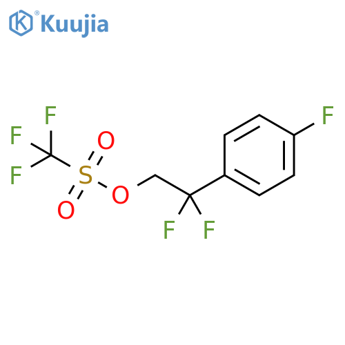 2,2-difluoro-2-(4-fluorophenyl)ethyl trifluoromethanesulfonate structure