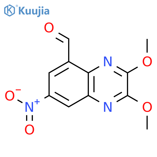 2,3-dimethoxy-7-nitroquinoxaline-5-carbaldehyde structure