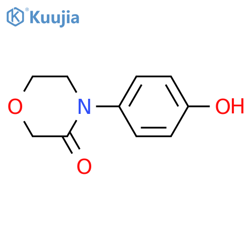 4-(4-Hydroxyphenyl)morpholin-3-one structure