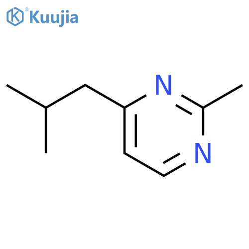 Pyrimidine,2-methyl-4-(2-methylpropyl)- structure