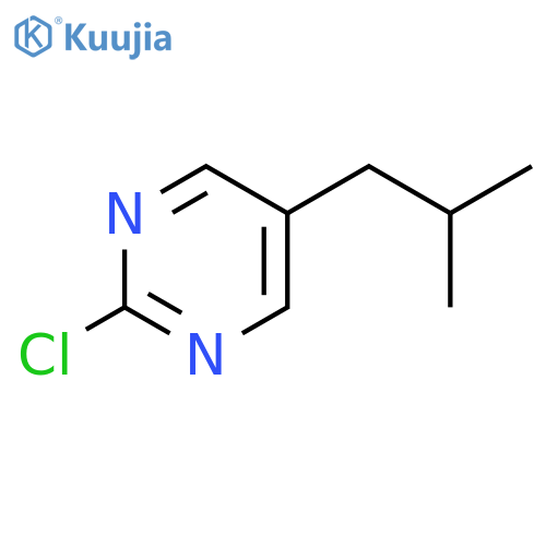 Pyrimidine, 2-chloro-5-(2-methylpropyl)- structure