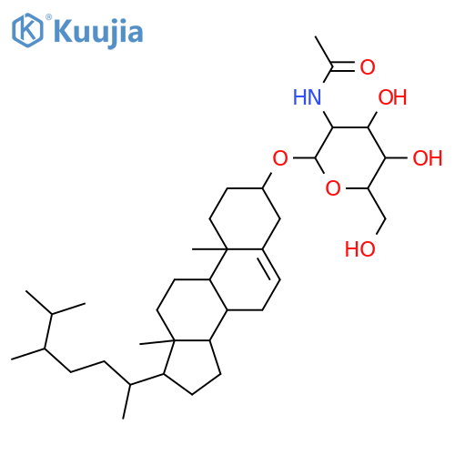 Ergost-5-en-3-ol; (3β,24R)-form, 3-O-(2-Acetamido-2-deoxy-β-D-glucopyranoside) structure