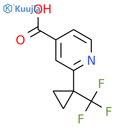 2-(1-(Trifluoromethyl)cyclopropyl)isonicotinic acid structure