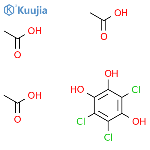 Acetic acid--3,5,6-trichlorobenzene-1,2,4-triol (3/1) structure