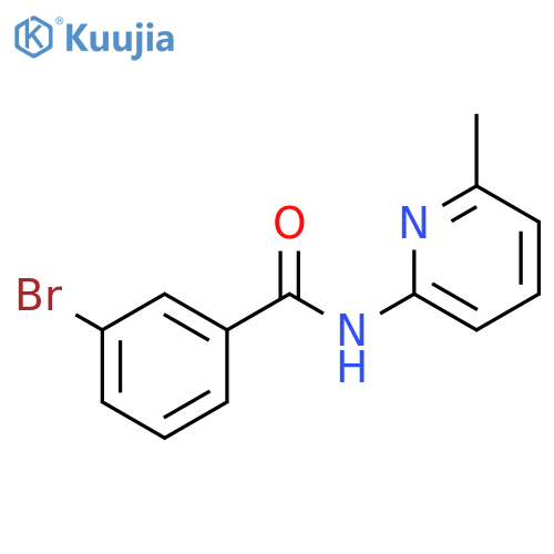 3-bromo-N-(6-methylpyridin-2-yl)benzamide structure