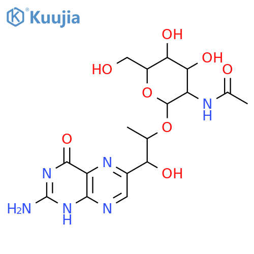 2-Amino-6-(1,2-dihydroxypropyl)-4(1H)-pteridinone; (1'S,2'S)-form, 2'-O-(2-Acetamido-2-deoxy-β-D-glucopyranoside) structure