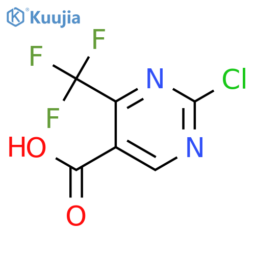 2-Chloro-4-(trifluoromethyl)pyrimidine-5-carboxylic acid structure
