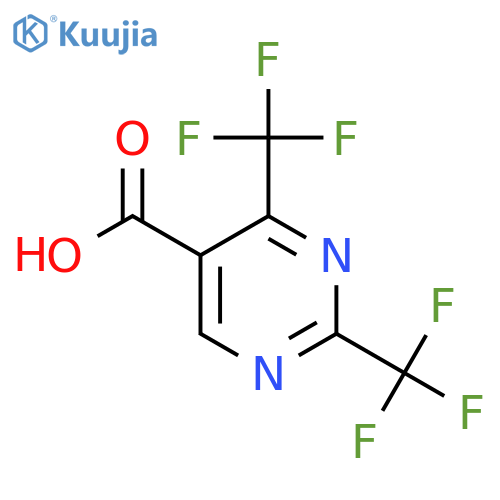 2,4-Bis-(trifluoromethyl)pyrimidine-5-carboxylic Acid structure