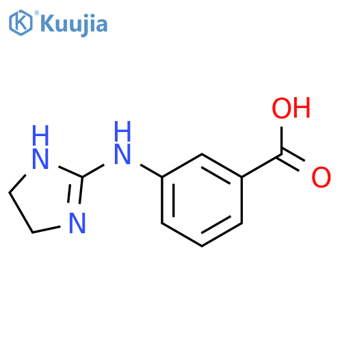 Benzoic acid,3-[(4,5-dihydro-1H-imidazol-2-yl)amino]- structure