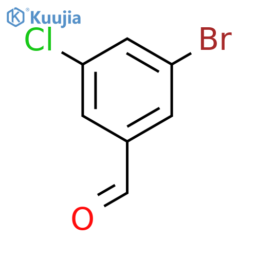 3-Bromo-5-chlorobenzaldehyde structure