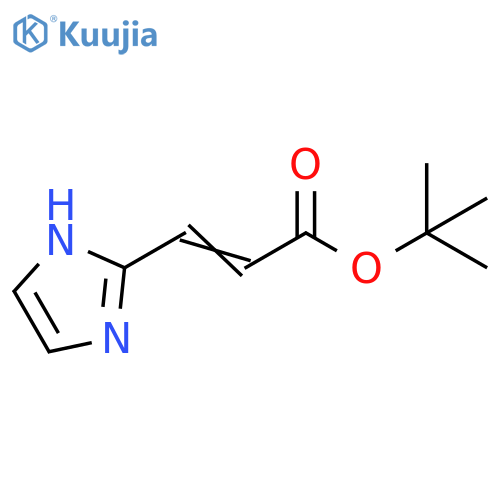 tert-butyl (2E)-3-(1H-imidazol-2-yl)prop-2-enoate structure