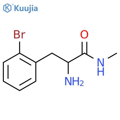 Benzenepropanamide, α-amino-2-bromo-N-methyl- structure