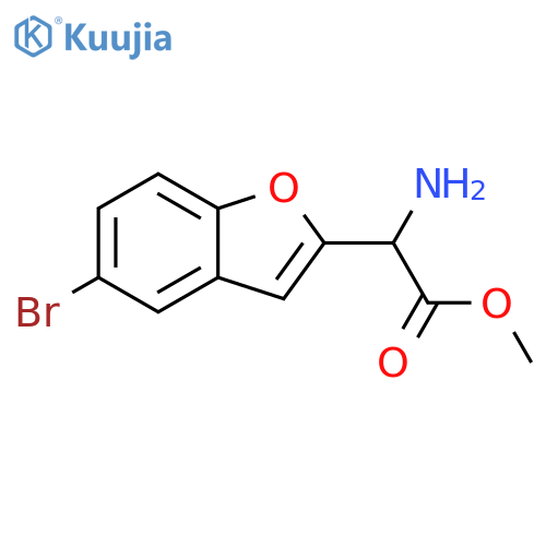 2-Benzofuranacetic acid, α-amino-5-bromo-, methyl ester structure