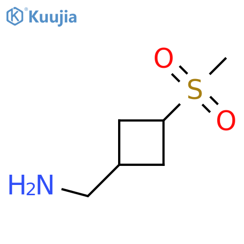 (3-Methanesulfonylcyclobutyl)methanamine structure