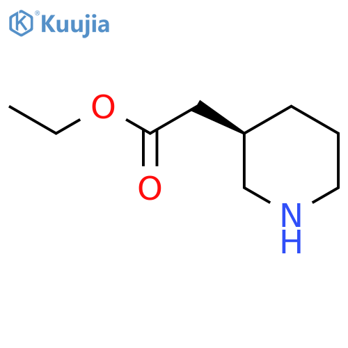 ethyl 2-[(3R)-piperidin-3-yl]acetate structure