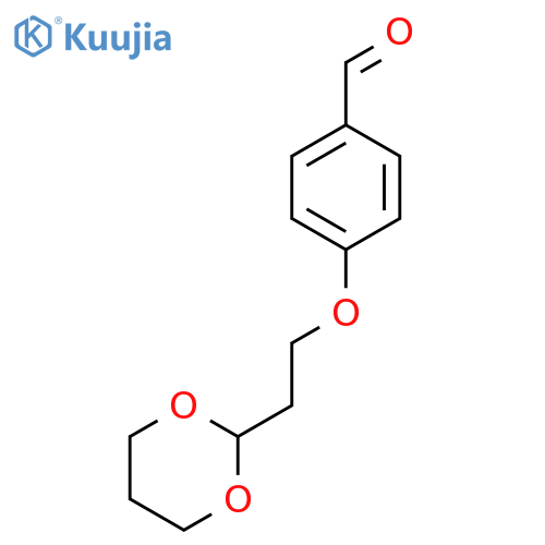 4-[2-(1,3-Dioxan-2-yl)ethoxy]benzaldehyde structure