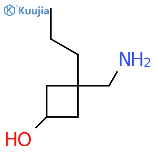 3-(aminomethyl)-3-propylcyclobutan-1-ol structure