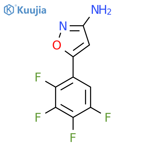 5-(2,3,4,5-tetrafluorophenyl)-1,2-oxazol-3-amine structure