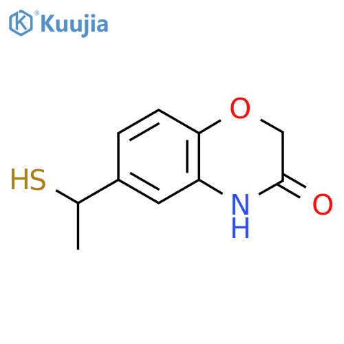 6-(1-sulfanylethyl)-3,4-dihydro-2H-1,4-benzoxazin-3-one structure