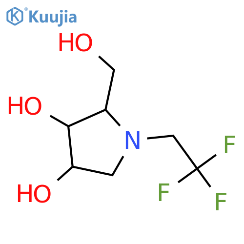 3,4-Pyrrolidinediol,2-(hydroxymethyl)-1-(2,2,2-trifluoroethyl)- structure