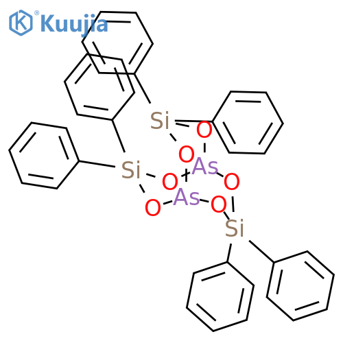 2,4,6,8,9,11-Hexaoxa-1,5-diarsa-3,7,10-trisilabicyclo[3.3.3]undecane,3,3,7,7,10,10-hexaphenyl- structure